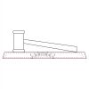 CRY047 - 13 7/8" x 4 1/4" Crystal Gavel on Black Base Thumbnail