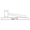 CRY047 - 13 7/8" x 4 1/4" Crystal Gavel on Black Base Thumbnail