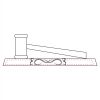 CRY047 - 13 7/8" x 4 1/4" Crystal Gavel on Black Base Thumbnail