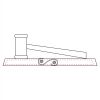 CRY047 - 13 7/8" x 4 1/4" Crystal Gavel on Black Base Thumbnail