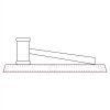 CRY047 - 13 7/8" x 4 1/4" Crystal Gavel on Black Base Thumbnail