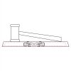 CRY047 - 13 7/8" x 4 1/4" Crystal Gavel on Black Base Thumbnail