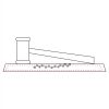 CRY047 - 13 7/8" x 4 1/4" Crystal Gavel on Black Base Thumbnail