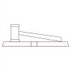 CRY047 - 13 7/8" x 4 1/4" Crystal Gavel on Black Base Thumbnail