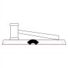 CRY047 - 13 7/8" x 4 1/4" Crystal Gavel on Black Base Thumbnail