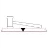 CRY047 - 13 7/8" x 4 1/4" Crystal Gavel on Black Base Thumbnail