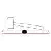 CRY047 - 13 7/8" x 4 1/4" Crystal Gavel on Black Base Thumbnail