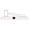 CRY047 - 13 7/8" x 4 1/4" Crystal Gavel on Black Base Thumbnail