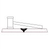 CRY047 - 13 7/8" x 4 1/4" Crystal Gavel on Black Base Thumbnail