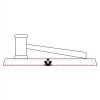 CRY047 - 13 7/8" x 4 1/4" Crystal Gavel on Black Base Thumbnail