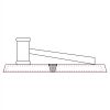 CRY047 - 13 7/8" x 4 1/4" Crystal Gavel on Black Base Thumbnail