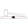 CRY047 - 13 7/8" x 4 1/4" Crystal Gavel on Black Base Thumbnail