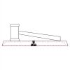 CRY047 - 13 7/8" x 4 1/4" Crystal Gavel on Black Base Thumbnail