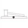 CRY047 - 13 7/8" x 4 1/4" Crystal Gavel on Black Base Thumbnail