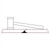 CRY047 - 13 7/8" x 4 1/4" Crystal Gavel on Black Base Thumbnail