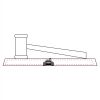 CRY047 - 13 7/8" x 4 1/4" Crystal Gavel on Black Base Thumbnail