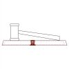 CRY047 - 13 7/8" x 4 1/4" Crystal Gavel on Black Base Thumbnail