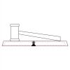 CRY047 - 13 7/8" x 4 1/4" Crystal Gavel on Black Base Thumbnail