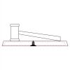 CRY047 - 13 7/8" x 4 1/4" Crystal Gavel on Black Base Thumbnail