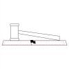 CRY047 - 13 7/8" x 4 1/4" Crystal Gavel on Black Base Thumbnail