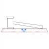 CRY047 - 13 7/8" x 4 1/4" Crystal Gavel on Black Base Thumbnail