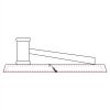 CRY047 - 13 7/8" x 4 1/4" Crystal Gavel on Black Base Thumbnail
