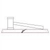 CRY047 - 13 7/8" x 4 1/4" Crystal Gavel on Black Base Thumbnail