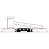 CRY047 - 13 7/8" x 4 1/4" Crystal Gavel on Black Base Thumbnail