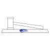 CRY047 - 13 7/8" x 4 1/4" Crystal Gavel on Black Base Thumbnail