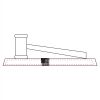CRY047 - 13 7/8" x 4 1/4" Crystal Gavel on Black Base Thumbnail
