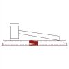 CRY047 - 13 7/8" x 4 1/4" Crystal Gavel on Black Base Thumbnail