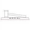 CRY047 - 13 7/8" x 4 1/4" Crystal Gavel on Black Base Thumbnail