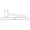 CRY047 - 13 7/8" x 4 1/4" Crystal Gavel on Black Base Thumbnail