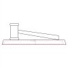 CRY047 - 13 7/8" x 4 1/4" Crystal Gavel on Black Base Thumbnail