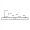 CRY047 - 13 7/8" x 4 1/4" Crystal Gavel on Black Base Thumbnail