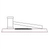 CRY047 - 13 7/8" x 4 1/4" Crystal Gavel on Black Base Thumbnail