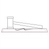 CRY047 - 13 7/8" x 4 1/4" Crystal Gavel on Black Base Thumbnail