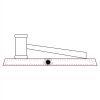 CRY047 - 13 7/8" x 4 1/4" Crystal Gavel on Black Base Thumbnail