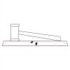CRY047 - 13 7/8" x 4 1/4" Crystal Gavel on Black Base Thumbnail