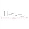 CRY047 - 13 7/8" x 4 1/4" Crystal Gavel on Black Base Thumbnail