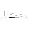 CRY047 - 13 7/8" x 4 1/4" Crystal Gavel on Black Base Thumbnail