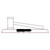 CRY047 - 13 7/8" x 4 1/4" Crystal Gavel on Black Base Thumbnail