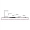 CRY047 - 13 7/8" x 4 1/4" Crystal Gavel on Black Base Thumbnail