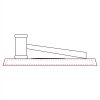 CRY047 - 13 7/8" x 4 1/4" Crystal Gavel on Black Base Thumbnail