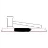 CRY047 - 13 7/8" x 4 1/4" Crystal Gavel on Black Base Thumbnail