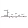 CRY047 - 13 7/8" x 4 1/4" Crystal Gavel on Black Base Thumbnail