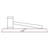 CRY047 - 13 7/8" x 4 1/4" Crystal Gavel on Black Base Thumbnail