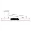CRY047 - 13 7/8" x 4 1/4" Crystal Gavel on Black Base Thumbnail