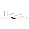 CRY047 - 13 7/8" x 4 1/4" Crystal Gavel on Black Base Thumbnail