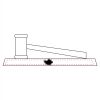 CRY047 - 13 7/8" x 4 1/4" Crystal Gavel on Black Base Thumbnail